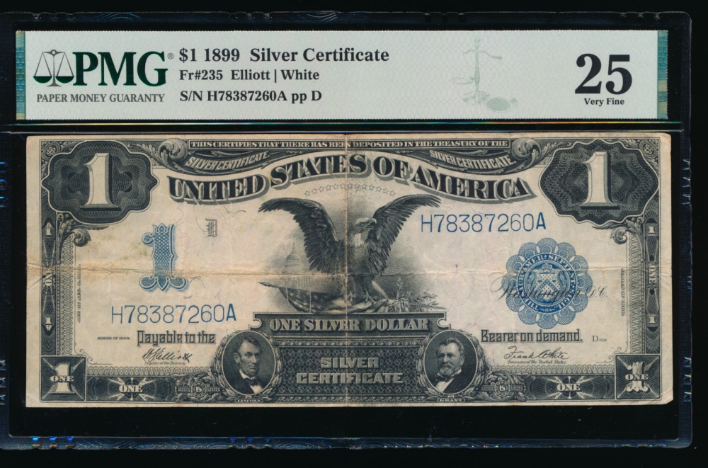 Fr. 235 1899 $1  Silver Certificate  PMG 25 H78387260A
