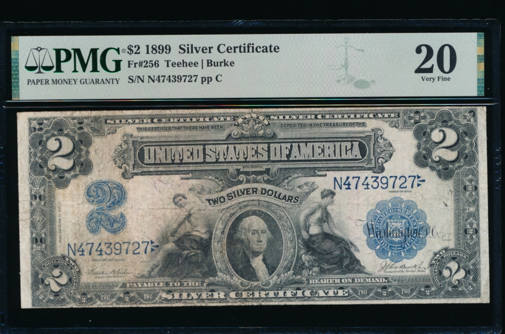 Fr. 256 1899 $2  Silver Certificate  PMG 20 N47439727 obverse