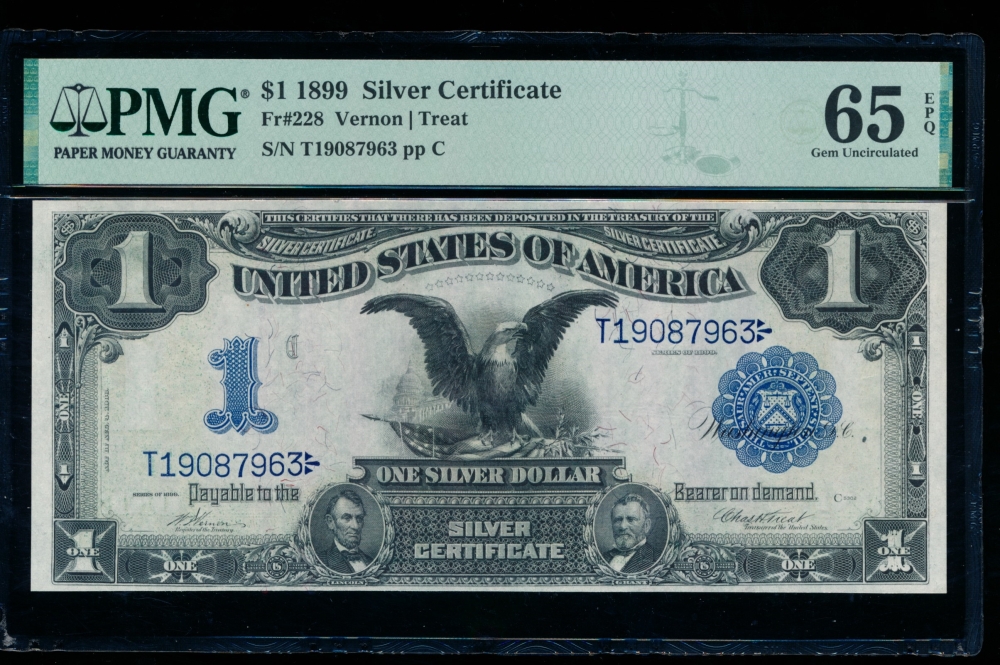 Fr. 228 1899 $1  Silver Certificate  PMG 65EPQ T19087963