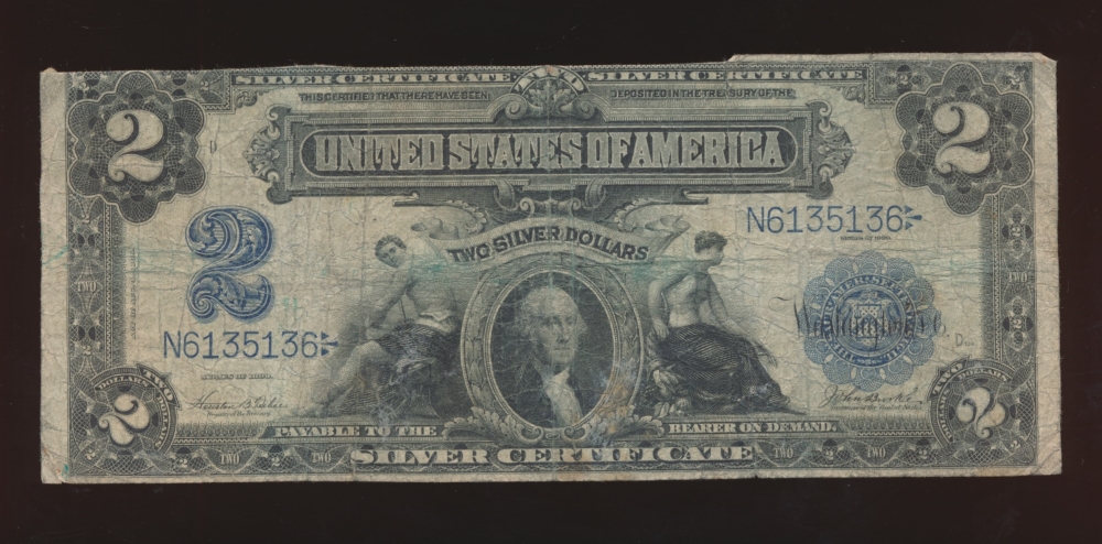 Fr. 256 1899 $2  Silver Certificate  F N6135136